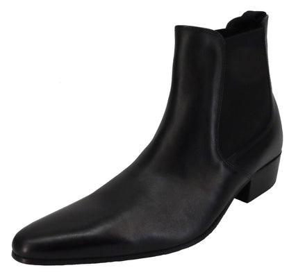 Ikon Original Revolver Leather Beatle Boots in Black