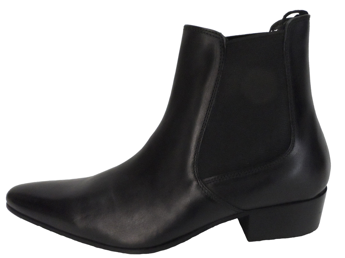 Ikon Original Revolver Leather Beatle Boots in Black
