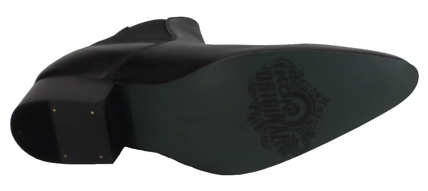 Ikon Original Revolver Leather Beatle Boots in Black