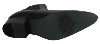 Ikon Original Revolver Leather Beatle Boots in Black