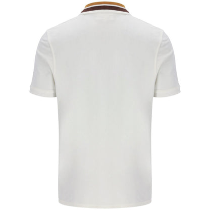 Sergio Tacchini Mahony Velour 1/4 Zip Polo Off White