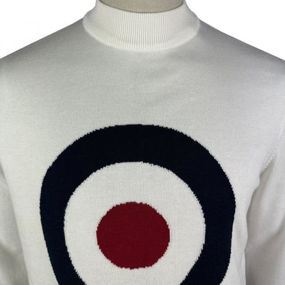 Ska & Soul Moon Target Fine Gauge Long Sleeve Turtle Ecru