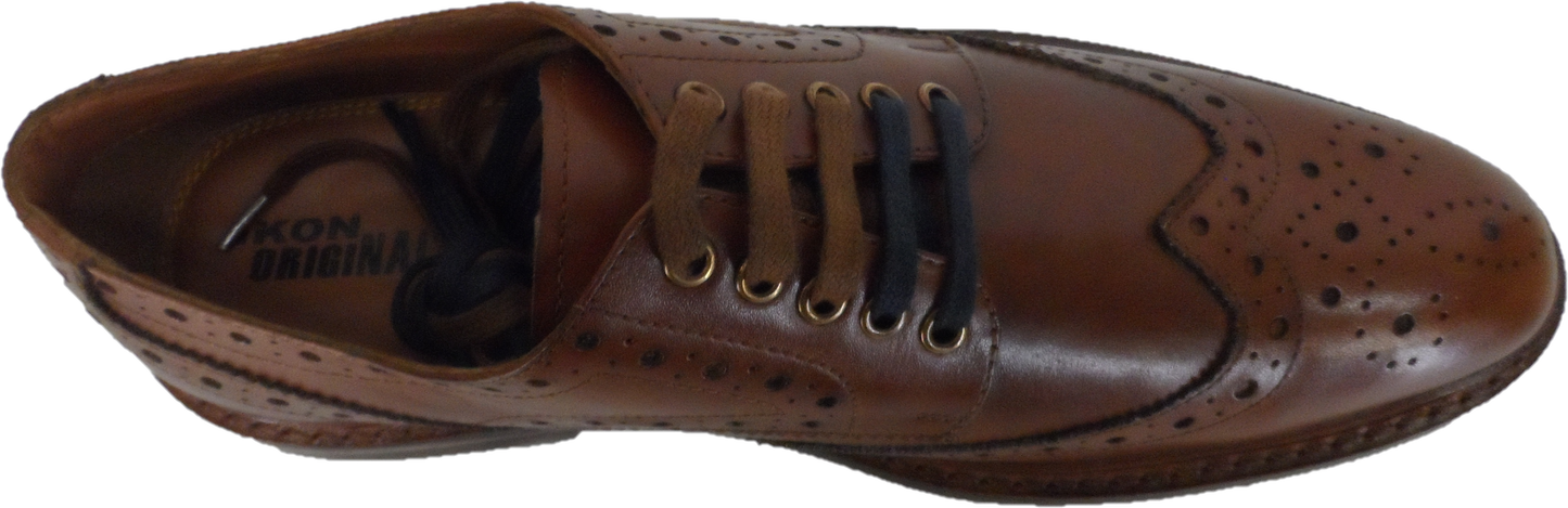 Ikon Original Leather Brogues in Tan