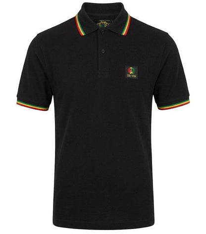 Trojan Records Flag Badge Pique Polo Shirt Rasta