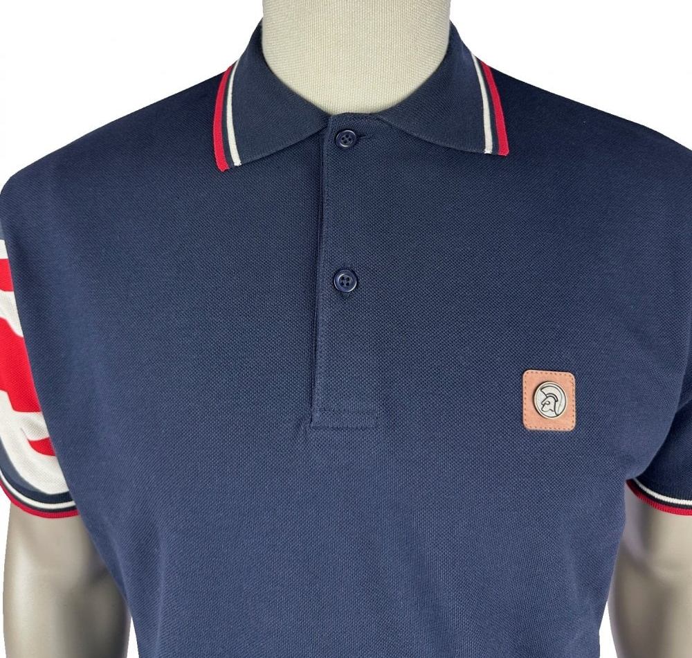 Trojan Records England Flag Pique Polo Shirt Union Flag