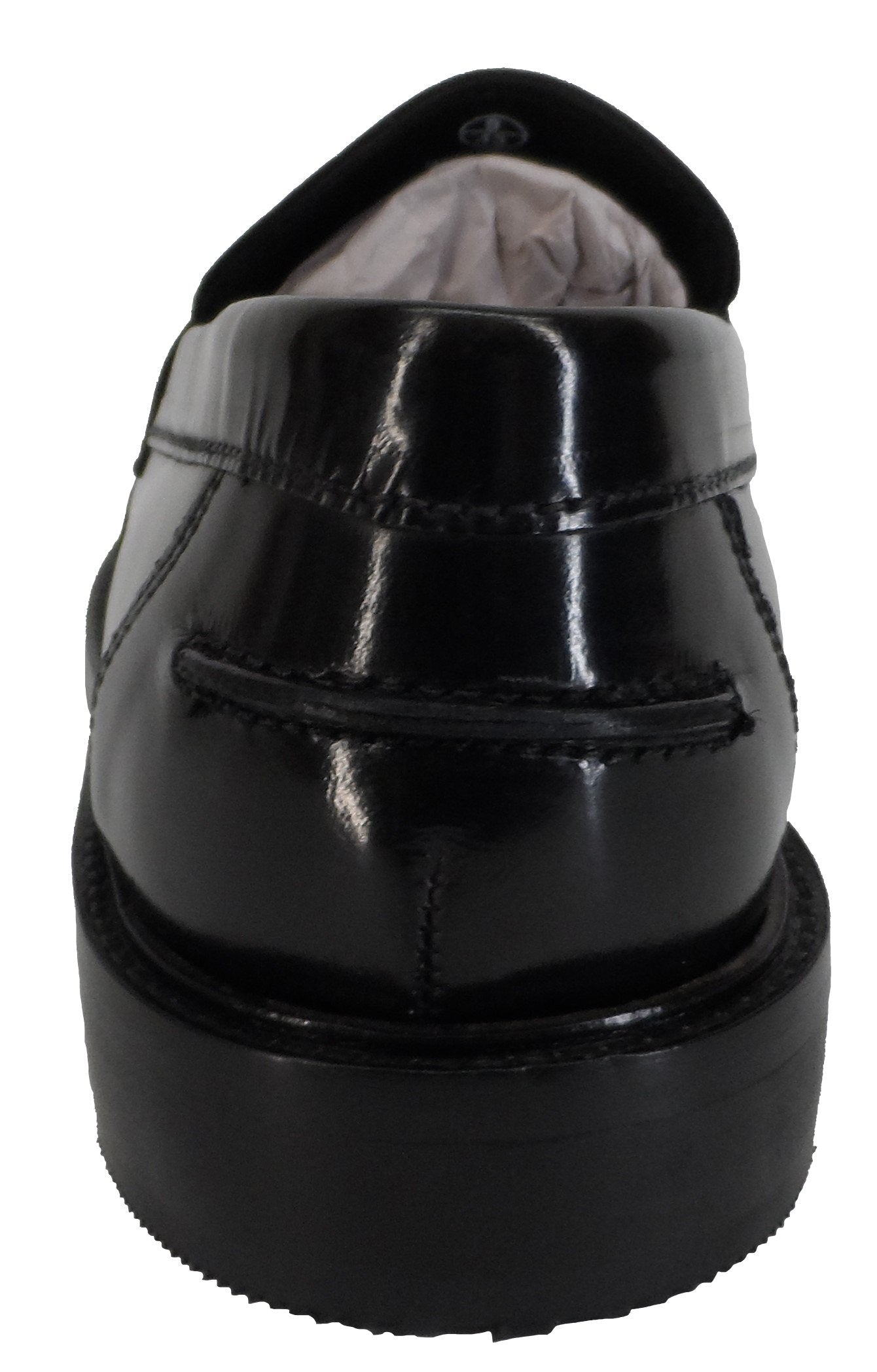 Ikon Original Selecta Weaver Leather Tassel Loafers in Black